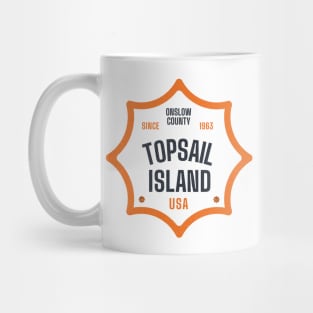 Topsail Island, NC Summertime Vacationing Sun Signs Mug